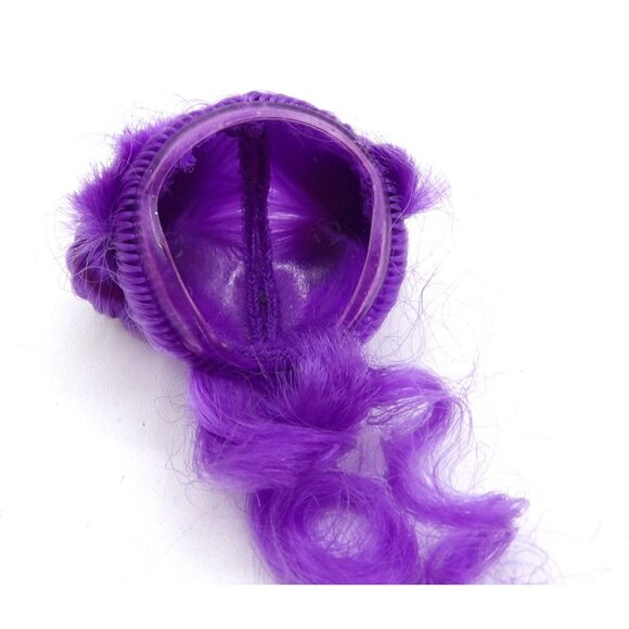 L.O.L. 3" Doll Accessory Wig Synthetic Hair Purple Curly ©MGA 2018 - Picture 3 of 3